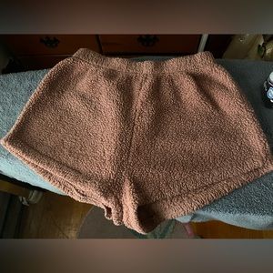 Fuzzy booty shorts!!